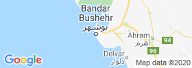 Bandar E Bushehr map